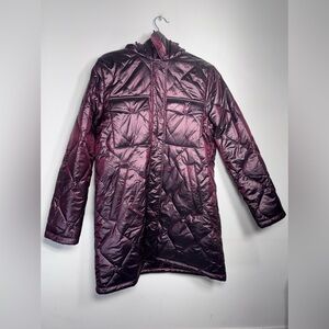 Calvin Klein Shiny Purple Quilted Jacket